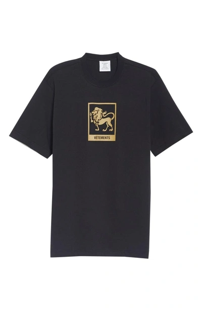 Shop Vetements Horoscope T-shirt In Black/ Leo