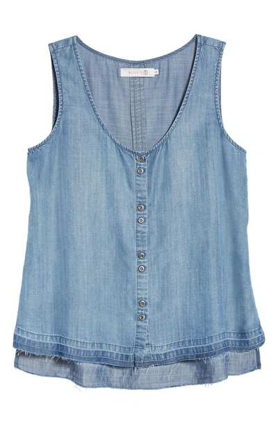 Shop Billy T Chambray Tank In Med Blue