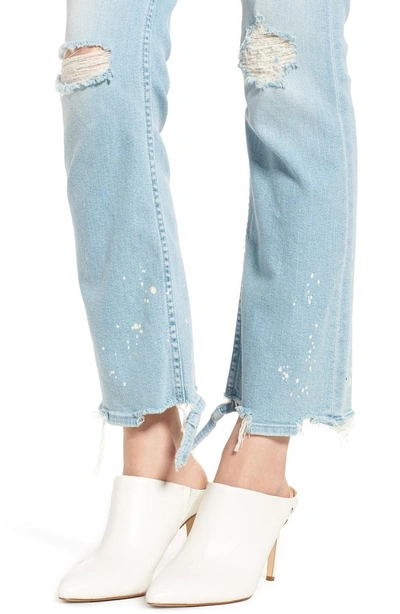 Shop Mother The Dutchie Ripped Ankle Jeans In Nice Shot