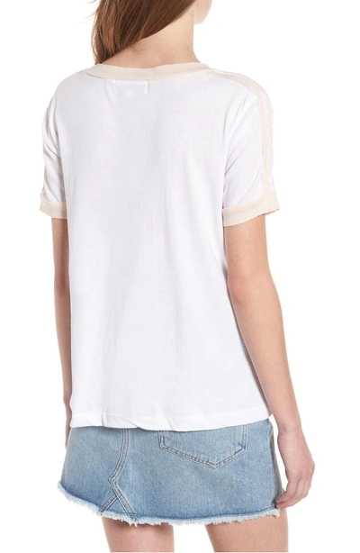 Shop Wildfox Kiss Me Wright Tee In Clean White