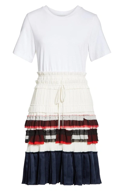 Shop 3.1 Phillip Lim / フィリップ リム Pleated Skirt T-shirt Dress In White
