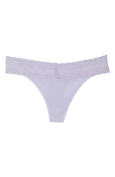 Shop Natori Bliss Perfection Thong In Misty Lilac
