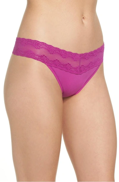 Shop Natori Bliss Perfection Thong In Plumberry