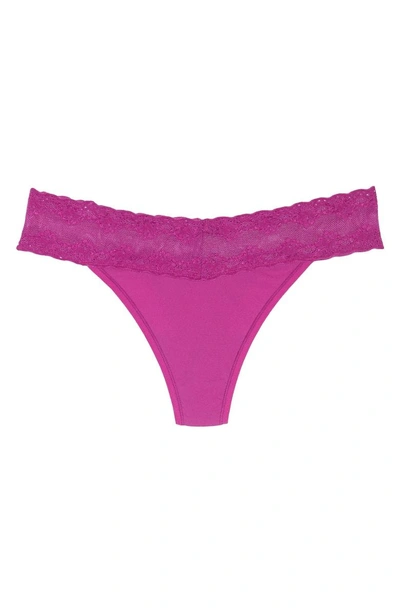 Shop Natori Bliss Perfection Thong In Plumberry