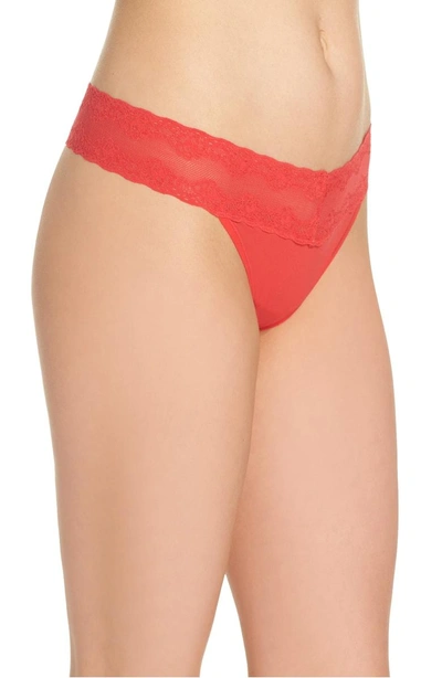 Shop Natori Bliss Perfection Thong In Chili Pepper