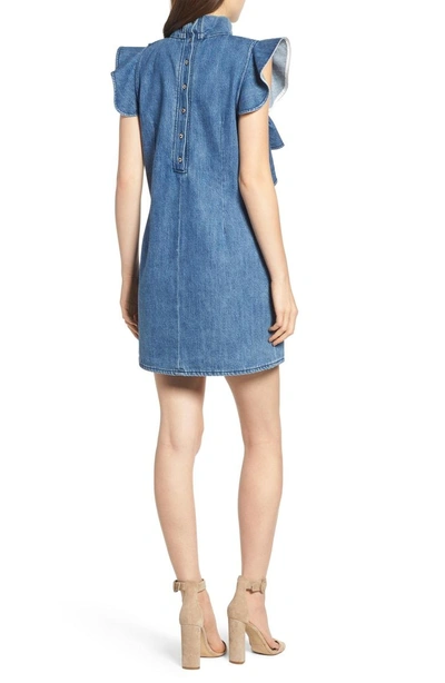 Shop Mcguire Sorbonne Denim Shift Dress In Josephine