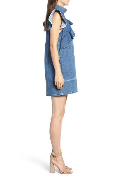 Shop Mcguire Sorbonne Denim Shift Dress In Josephine