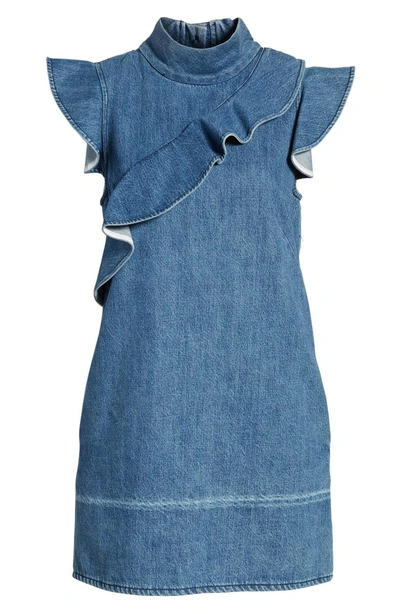 Shop Mcguire Sorbonne Denim Shift Dress In Josephine