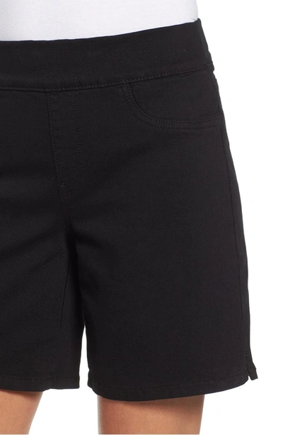 Shop Nydj Pull-on Shorts In Black