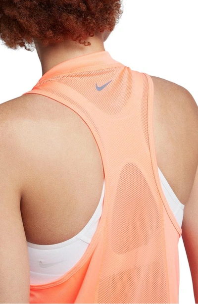 Shop Nike Dry Miler Tank In Crimson Pulse