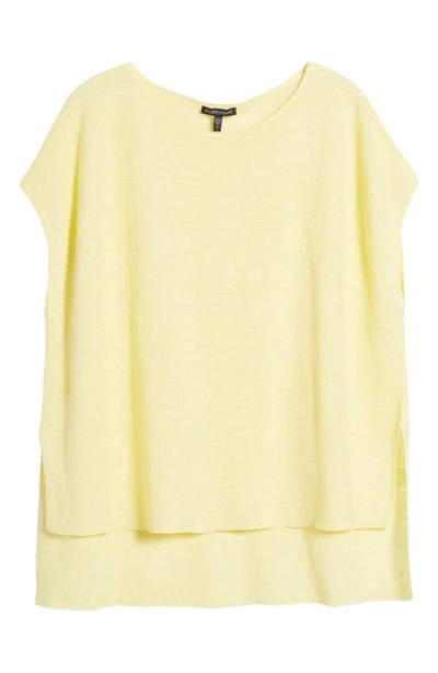 Shop Eileen Fisher High/low Poncho Top In Yarrow