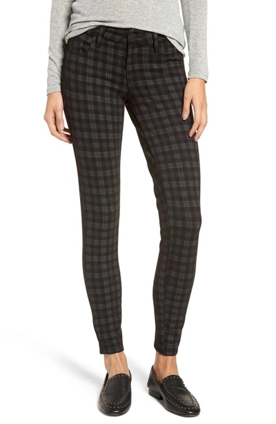 Shop Kut From The Kloth Diana Plaid Skinny Ponte Pants In Charcoal Grey