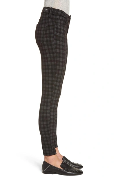 Shop Kut From The Kloth Diana Plaid Skinny Ponte Pants In Charcoal Grey