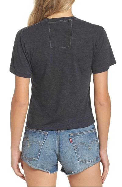 Shop Aviator Nation Bolt Crop Tee In Charcoal