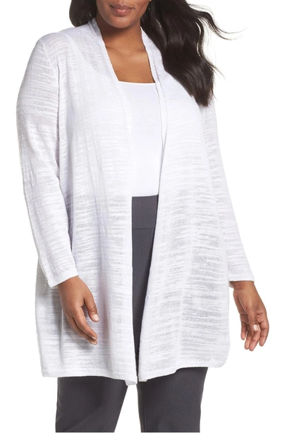 Shop Nic + Zoe Cliff Dive Cardigan In Paper White