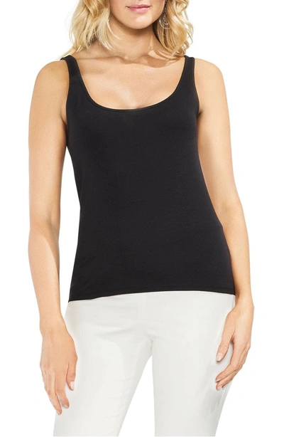 Shop Vince Camuto Sleeveless Tank Top In Rich Black