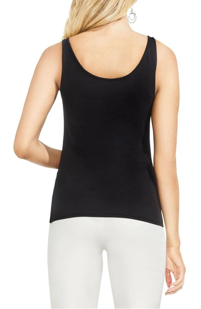 Shop Vince Camuto Sleeveless Tank Top In Rich Black