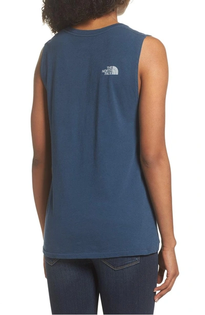 Shop The North Face Well Loved Cruisin' Outdoors Muscle Tank In Blue Wing Teal