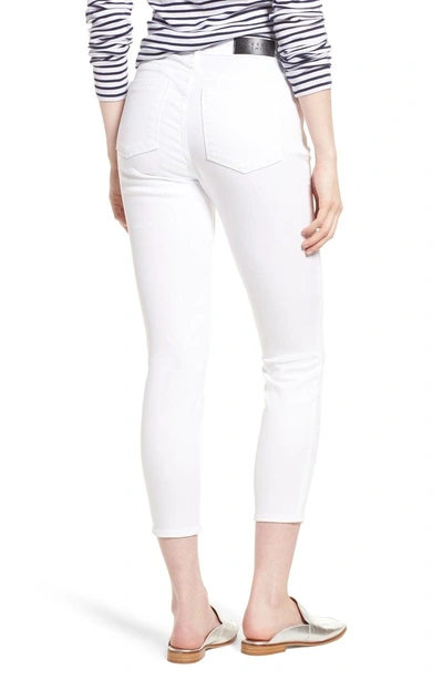 Shop Parker Smith Ava Crop Skinny Jeans In Eternal White