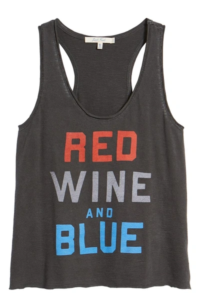 Shop Junk Food Red, Wine & Blue Tank In Vintage Black