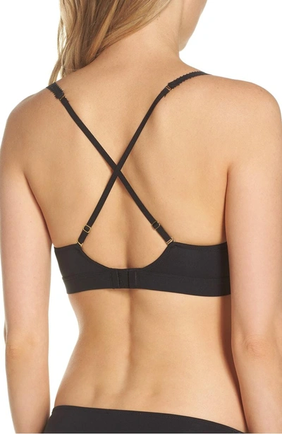 Shop Natori Bella Wireless Convertible Bra In Black