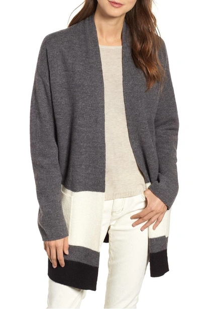 Shop Eileen Fisher Merino Wool Cardigan In Ash