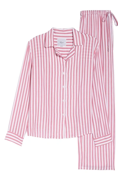 Shop Rails Trouser Pajamas In Rose White
