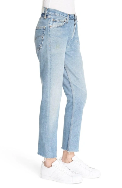 Shop Re/done 'the Relaxed Crop' Reconstructed Jeans In No Destruction