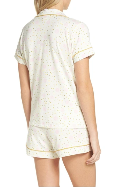 Shop Bedhead Short Pajamas In Ivory Dot Print