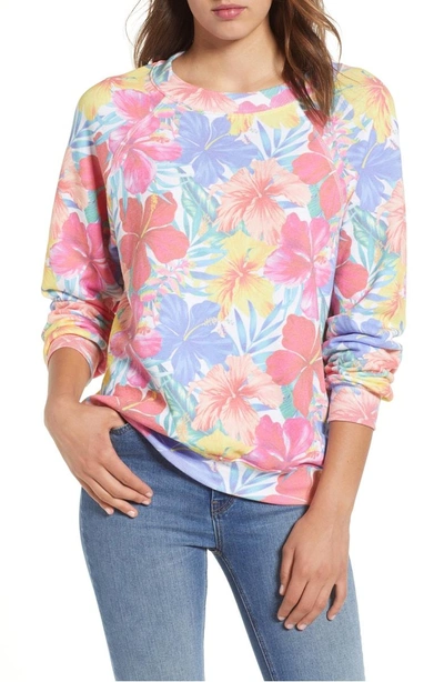 Shop Wildfox Tropicalia Sommers Sweatshirt In Multi Colored