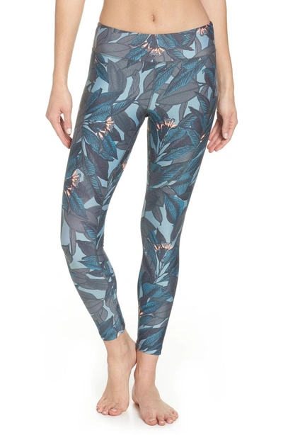 Shop Maaji Dazzling Jungle Leggings In Dark Green