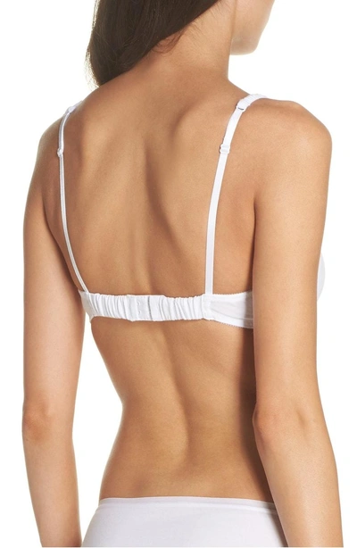 Shop On Gossamer Cabana Cotton Blend Bralette In White