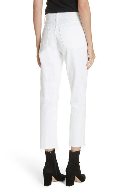 Shop Re/done Originals High Waist Stove Pipe Jeans In White