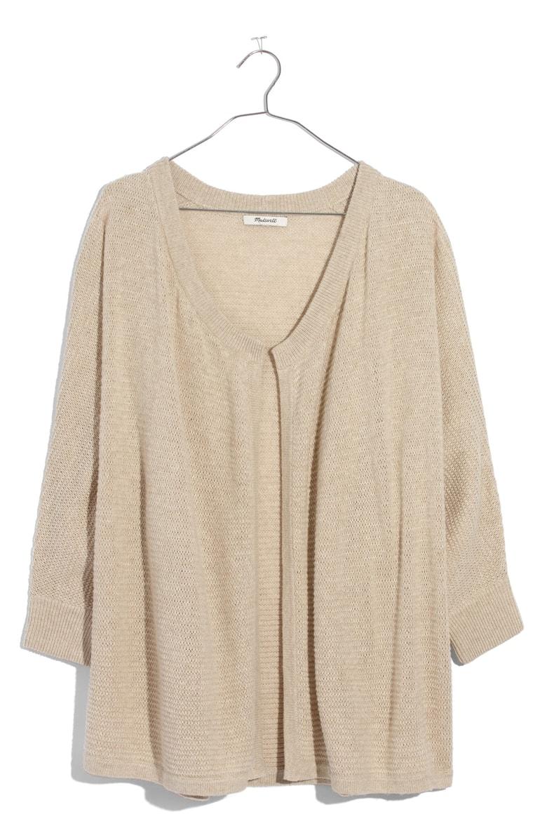 madewell chatterton fringe cardigan sweater