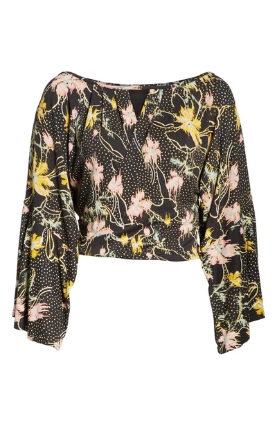 Shop Free People Last Time Print Top In Black Combo