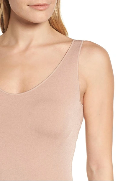 Shop Wolford Thong Bodysuit In Almond