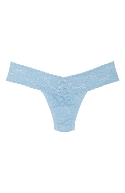 Shop Hanky Panky Low Rise Thong In Bella Blue