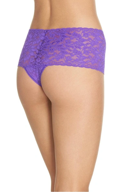 Shop Hanky Panky Retro High Waist Thong In Royal Purple