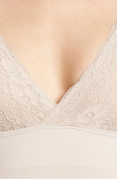 Vince Camuto Priscilla Bodysuit In Mushroom