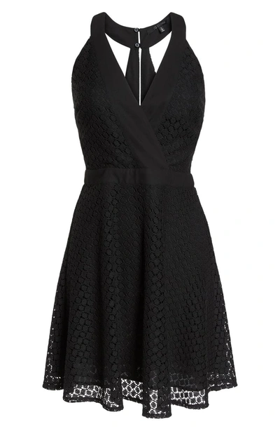 Shop 19 Cooper Lace Halter Dress In Black