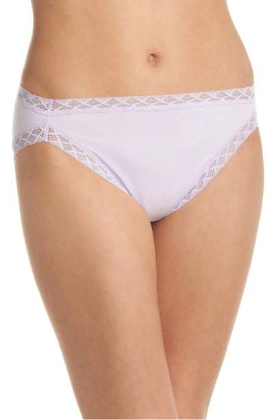 Shop Natori Bliss French Cut Briefs In Misty Lilac