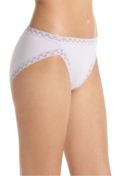 Shop Natori Bliss French Cut Briefs In Misty Lilac