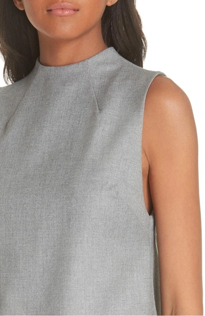 Shop Alice And Olivia Coley Shift Dress In Light Grey
