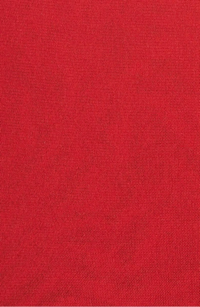 Shop Fuzzi Surplice Tulle Top In Red