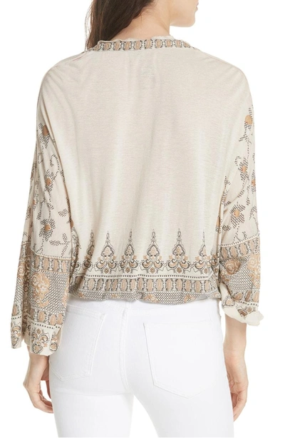 Shop Free People Medallion Print Top In Neutral