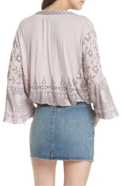 Shop Free People Medallion Print Top In Lilac