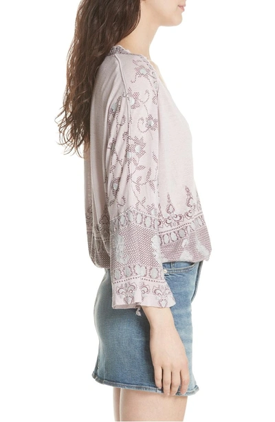 Shop Free People Medallion Print Top In Lilac