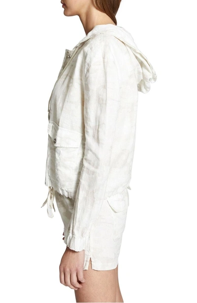 Shop Sanctuary Nova Hooded Jacket In White Camo