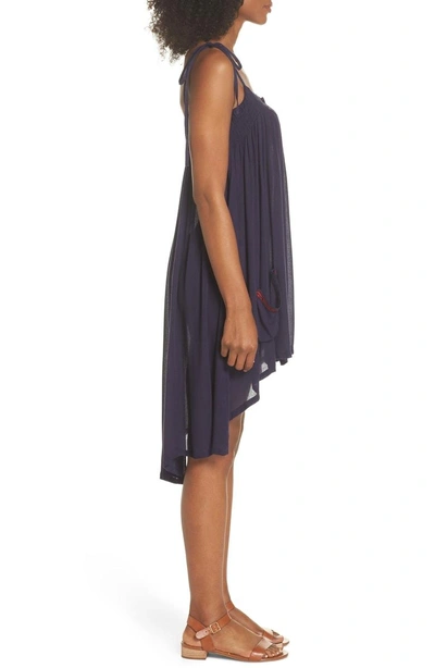 Shop Muche Et Muchette Olivia Cover-up Dress In Navy/ Burgundy