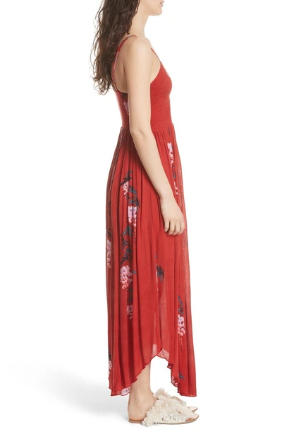 Shop Free People Beau Print Slipdress In Red Combo